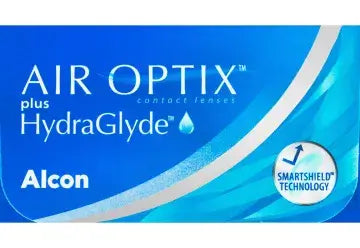 Air Optix Plus Hydraglade Lentes de Contacto Esféricas Mensais, 3 unidades