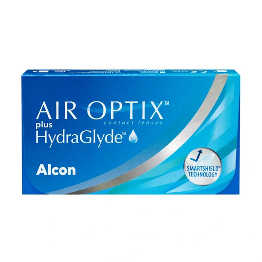 Air Optix Plus Hydraglade Lentes de Contacto Esféricas Mensais, 6 unidades