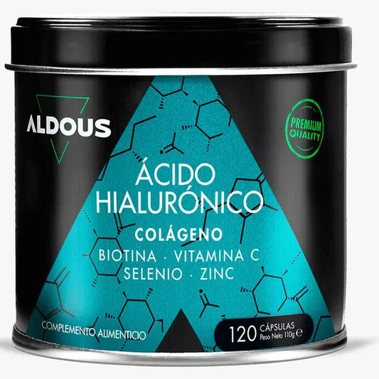 Aldous Bio Ácido Hialurónico com Colagénio, Vitaminas e Minerais, 120 cápsulas