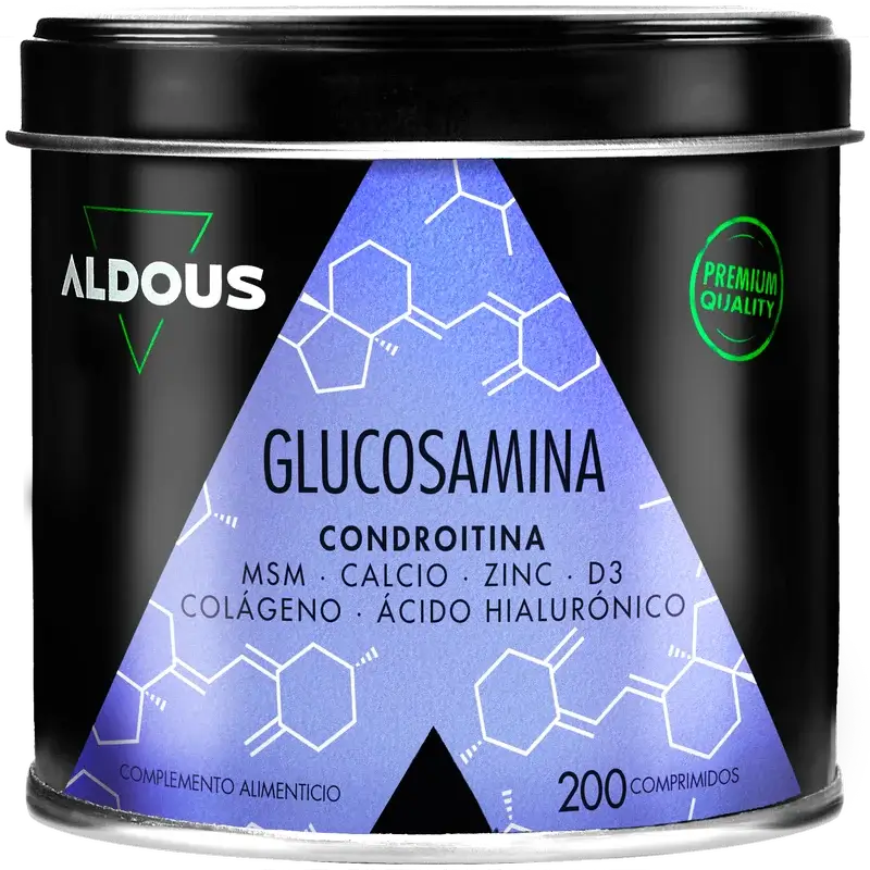 Aldous Bio Glucosamina, Condroitina, Msm, Colagénio, Ácido Hialurónico, Zinco, Cálcio e Vitamina D3 , 200 comprimidos