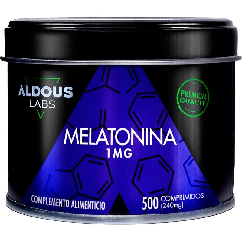 Aldous Labs Complemento Alimenticio Melatonina Pura 1 Mg , 500 comprimidos