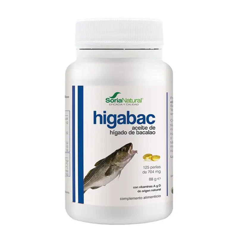 Alecosor Perlas Higado De Bacalao Higabac , 125 perlas