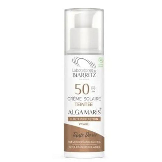 Alga Maris - Lab. Biarritz Crema Facial Color Dorado Spf50 50Ml.