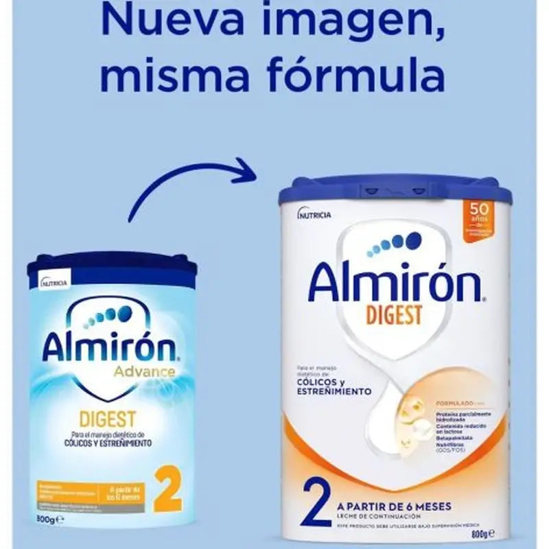 Almiron Advance Digest 2 Leite em pó, a partir de 6 meses , 4 x 800 gramas