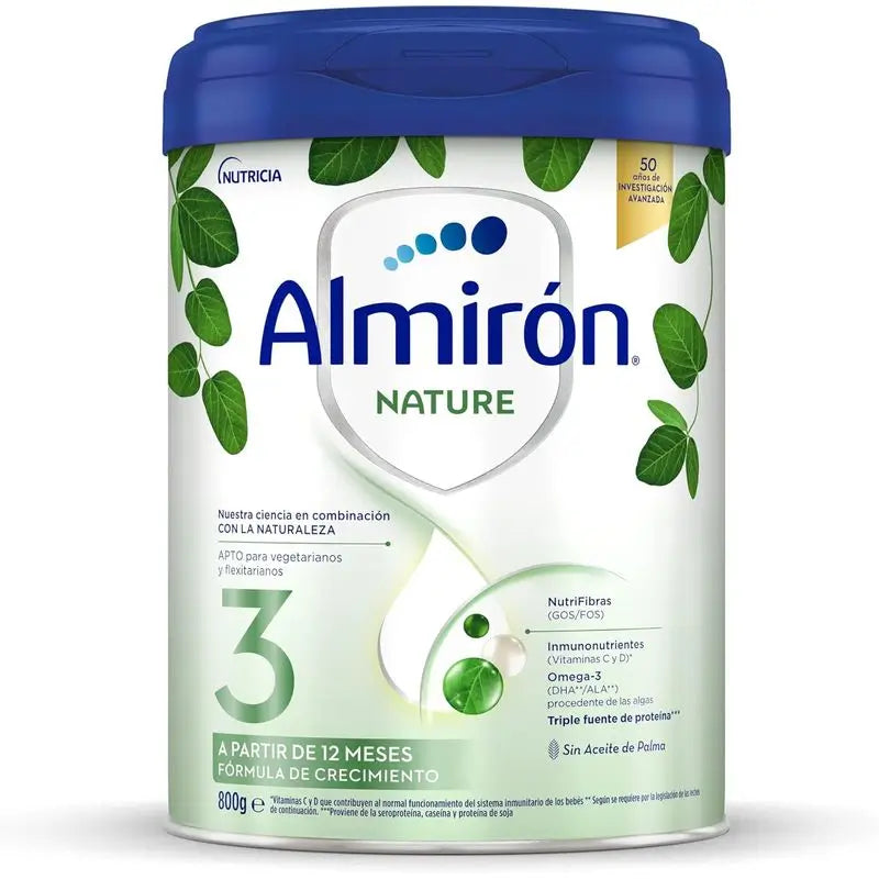 Almiron Nature 3 Leite em Pó para Cultivo, a partir de 12 meses, 800g