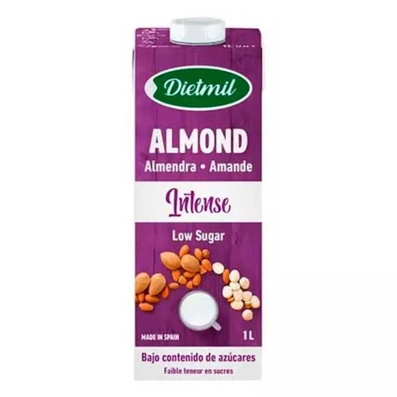 Almond Diemil Bebida De Almendras Intense Low Sugar 1L.