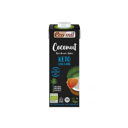 Almond Ecomil Bebida De Coco Nature Keto 1Lt 6Uds. Bio