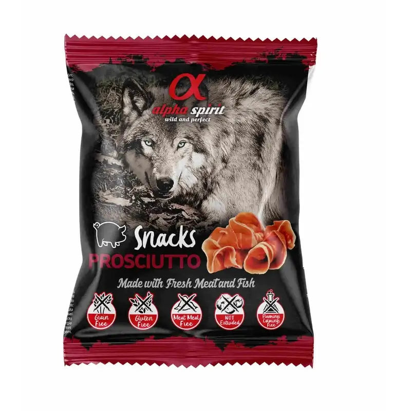 Alpha Spirit Snacks de Presunto Canino 24X50Grs