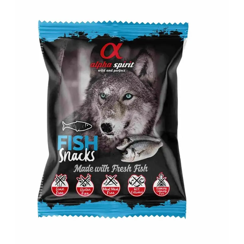 Alpha Spirit Canine Fish Snacks 24X50Grs