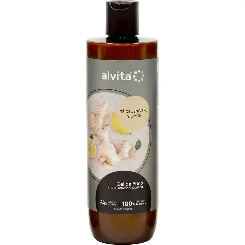 Alvita Gel De Baño Té Jengibre Y Limon, 300 ml