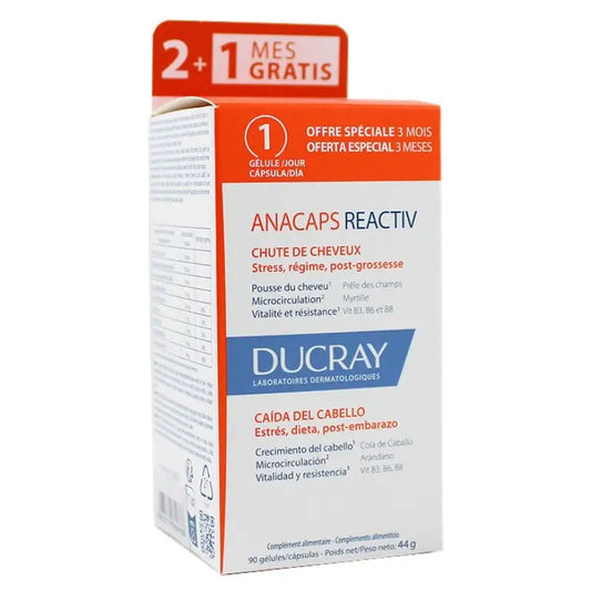 DUCRAY anacaps reactiv 3x30 cápsulas reactiv