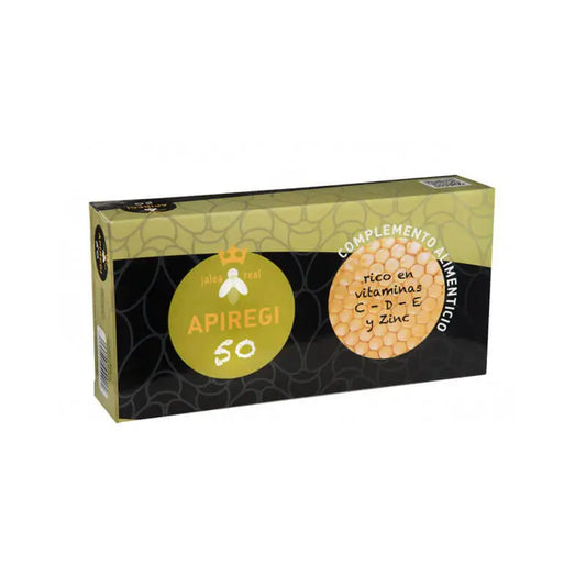 Apiregi 50 Jalea Real 24 Ampollas Bebibles x 10 ml