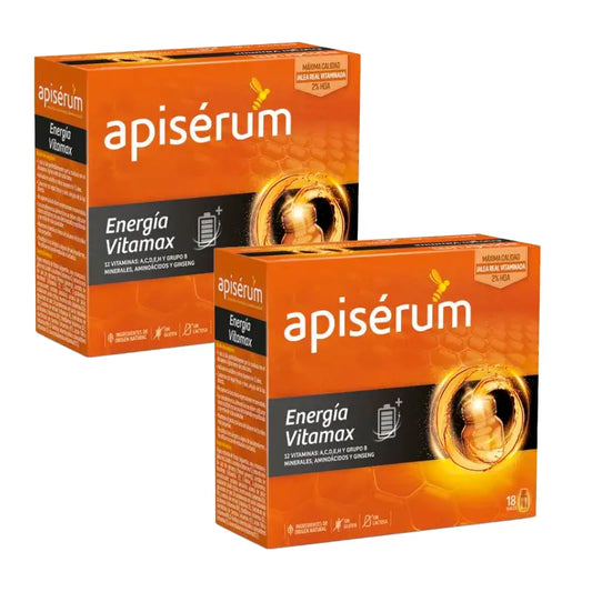 Apiserum Duplo Energia Vitamax 2 x 18 frascos