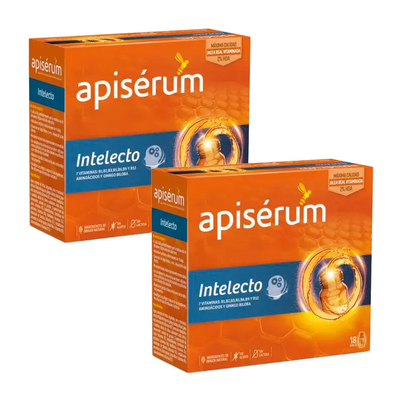 Apiserum Duplo Intellect 2 x 18 frascos