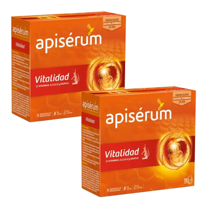 Apiserum Vitality Duplo 2 x 18 frascos