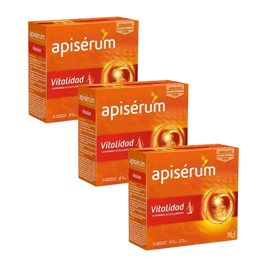 Apiserum Triplo Vitality 3 x 18 frascos