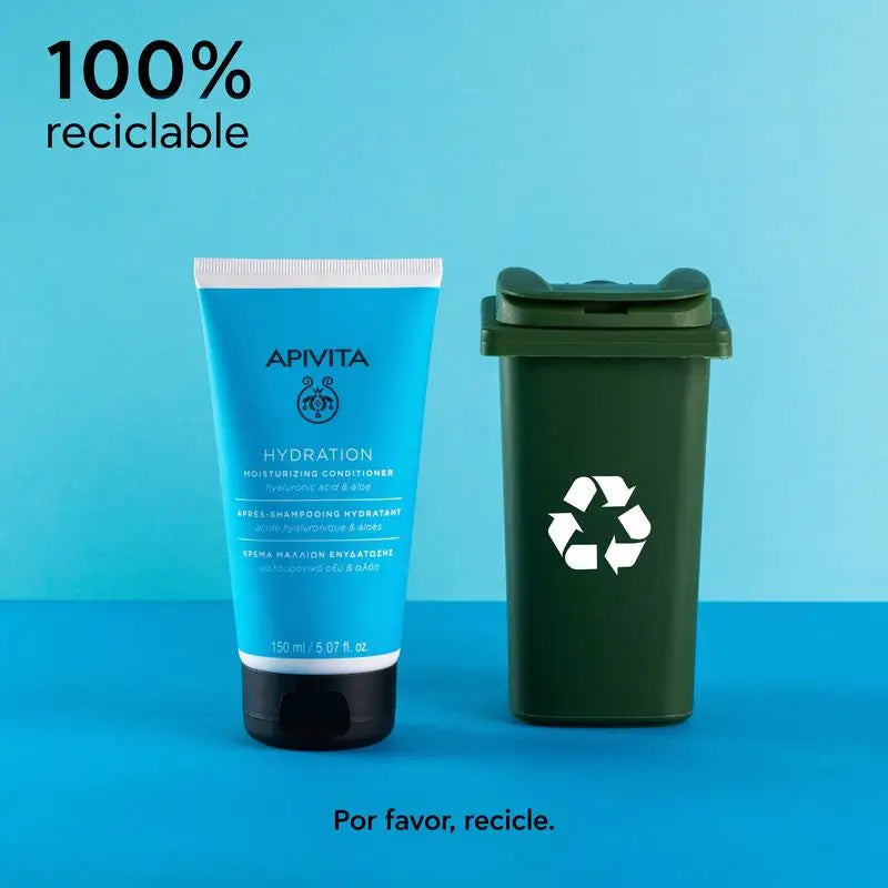 Condicionador Hidratante APIVITA com Ácido Hialurónico e Aloé, 150 ml