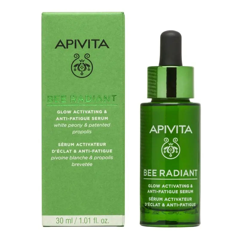 APIVITA Bee Radiant Serum Luminosidad y Antifatiga con Peonía Blanca y Propóleo Patentado