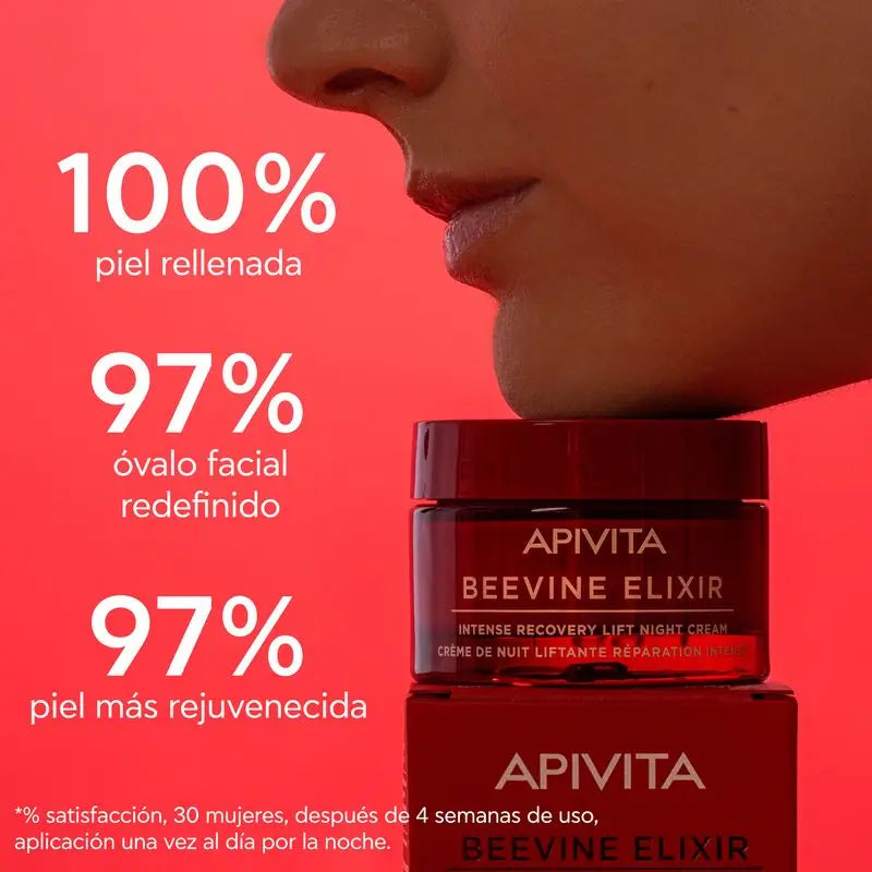 Apivita Beevine Elixir Crema Facial Antiarrugas, Reafirmante Y Contornos Más Definidos , 50 ml