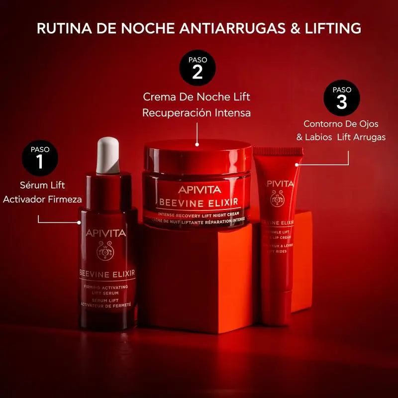 Apivita Beevine Elixir Crema Facial Antiarrugas, Reafirmante Y Contornos Más Definidos , 50 ml