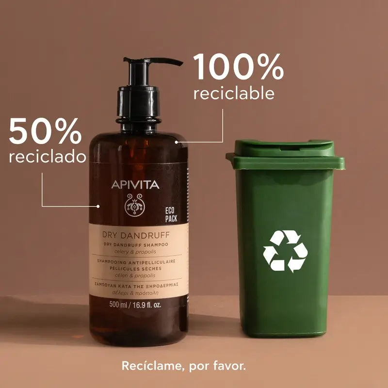 APIVITA Champô Anti-caspa Seca 500 ml