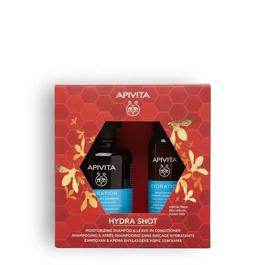 Apivita Box - Champô Hidratante + Condicionador Leave-in Hidratante 100Ml, 2 unidades