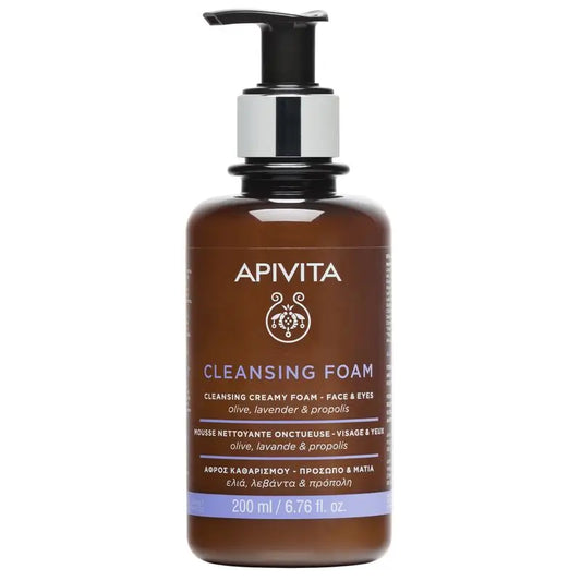 APIVITA Crema Espuma Limpiadora Facial Oliva y Lavanda 200 ml