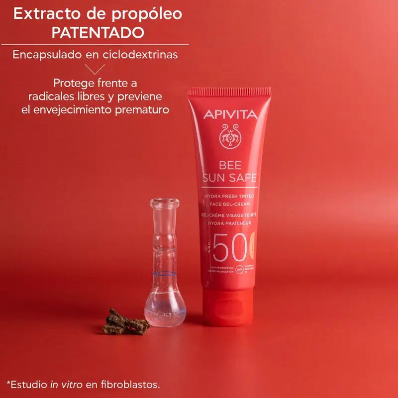 APIVITA Hydra Fresh Gel-Creme SPF 50 com Cor 50 ml