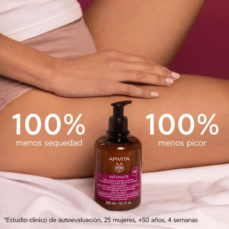 Apivita Gel de Limpeza Íntimo Suave Plus com Árvore do Chá e Própolis , 300 ml