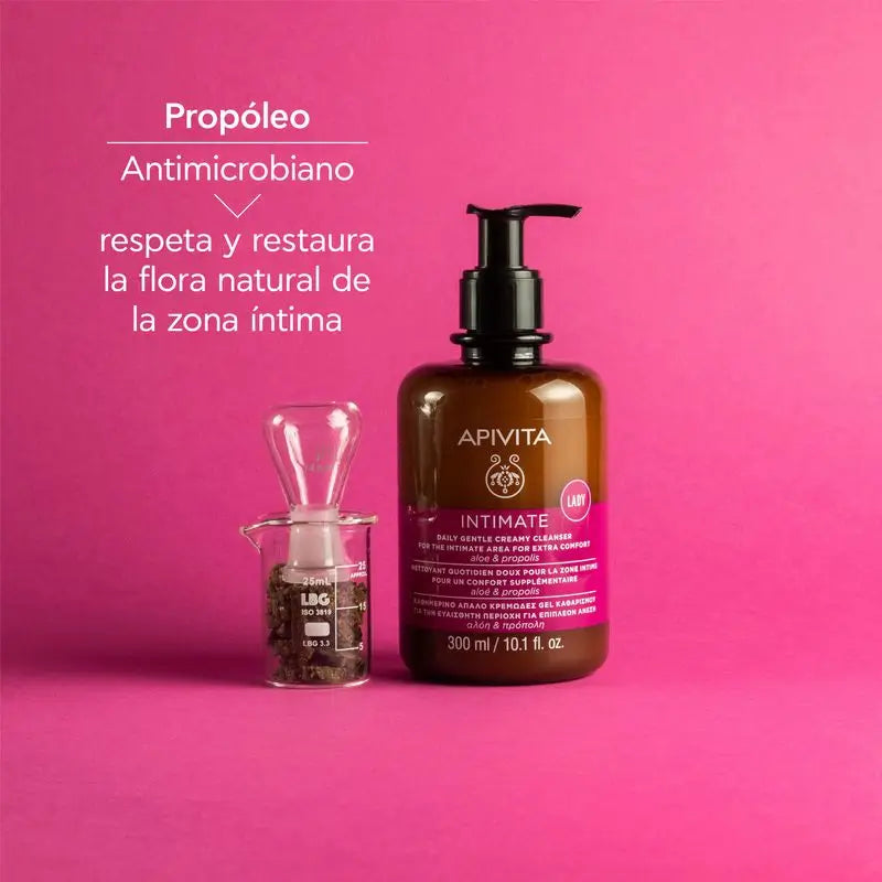 Apivita Gel de Limpeza Íntimo Suave Plus com Árvore do Chá e Própolis , 300 ml