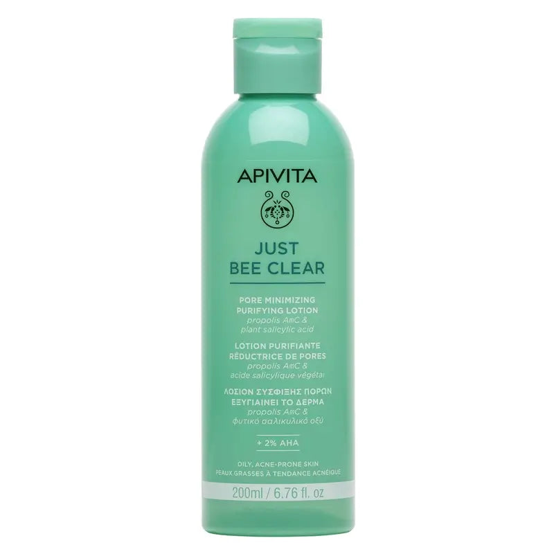 Apivita Just Bee Clear Loção Purificante Minimizadora de Poros, 200 ml