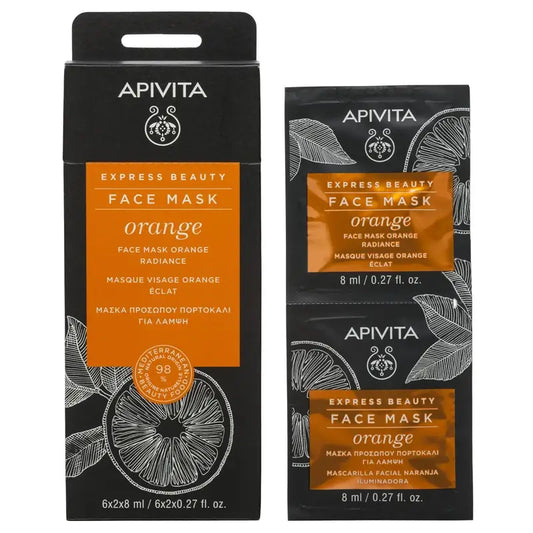 APIVITA Express Beauty Máscara facial revitalizante com laranja