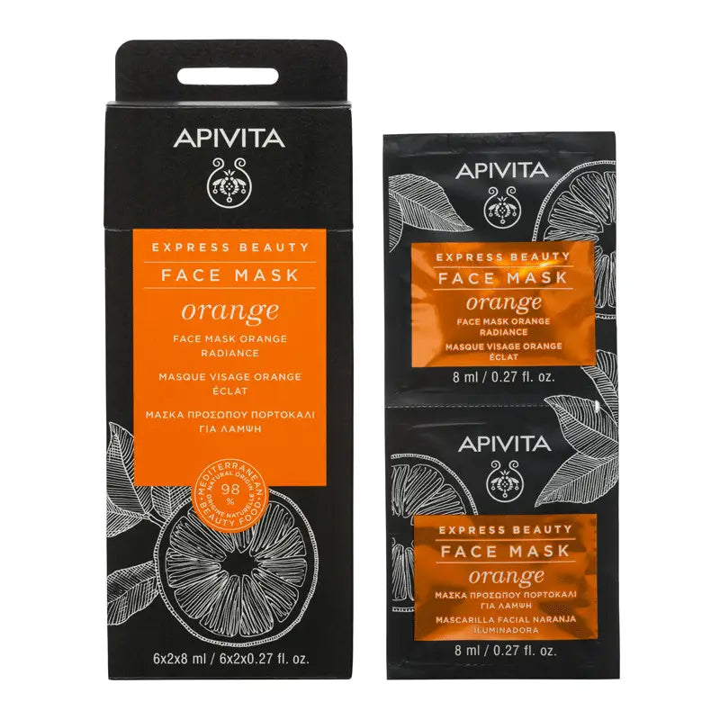 APIVITA Express Beauty Mascarilla Facial Revitalizante con Naranja