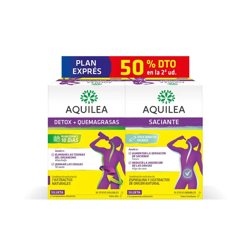 Aquilea Detox Pack + Saciante 50% Desconto