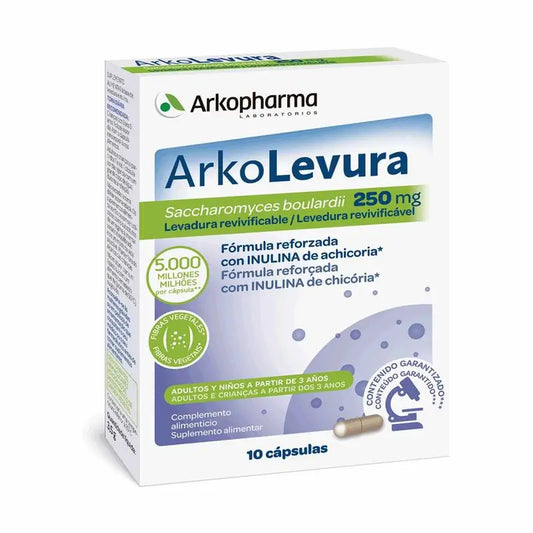 Arkolevura Saccharomyces Boulardii 250mg 10 Cápsulas Arkopharma