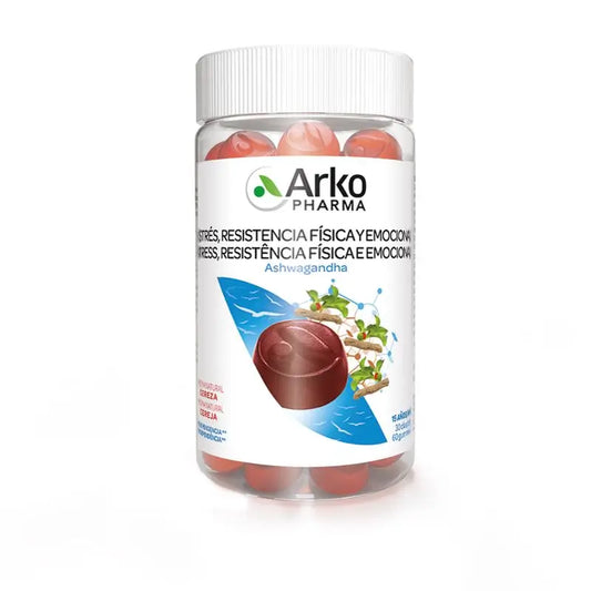 Arkopharma Arkogummies Estrés, Resistencia Física Y Mental, Ashwagandha, 60 gummies