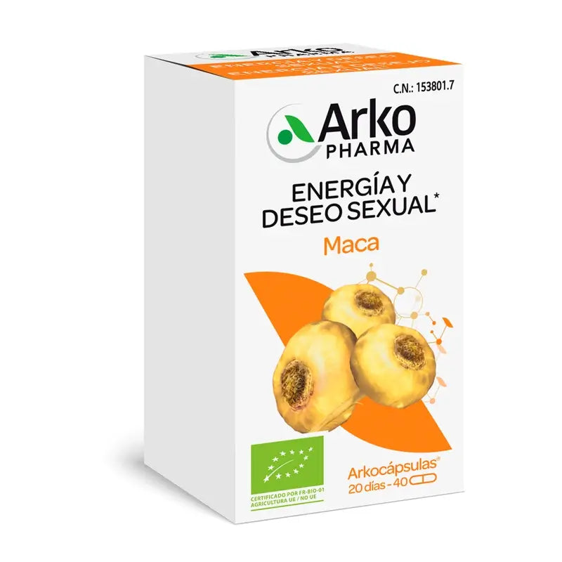 Arkocápsulas Maca Bio 40 Capsules Arkopharma