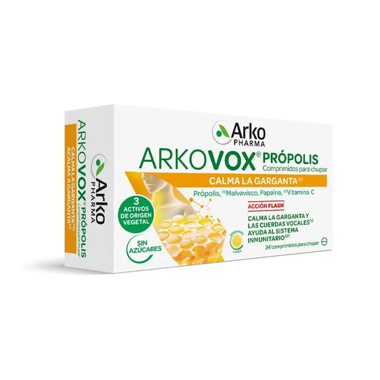 Arkovox 24 Tablets Propolis Vitamina C Sabor Mel-Limão Arkopharma