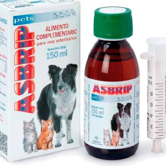 Asbrip Pets Solução Oral Complementar Alimento para Distúrbios Respiratórios , 150 ml