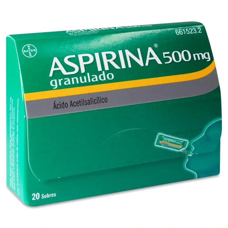 Aspirina 500 Mg Oral Granules , 20 saquetas