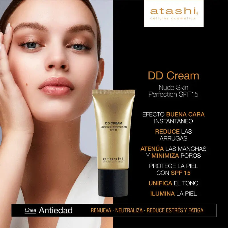 Atashi Dd Hidratante com Cor Spf 15 - Tonalidade Bronze Intensa