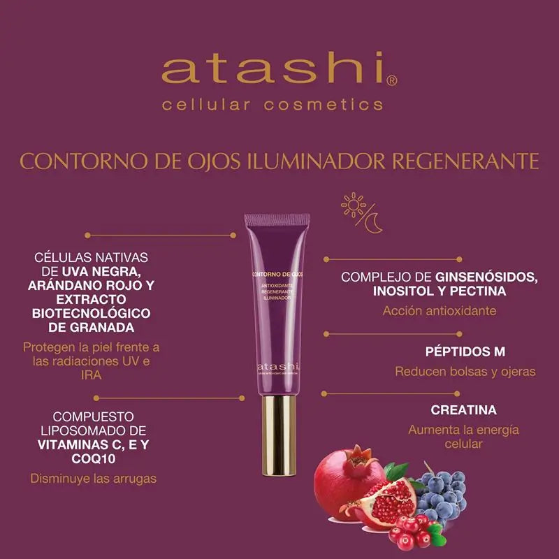 Atashi Radiant Look Ritual Eye Contour Anti-Aging Anti-Oxidant Duo Chest