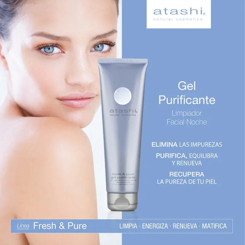 Atashi Gel de Limpeza Facial Purificante e Matificante Pele Oleosa 150Ml