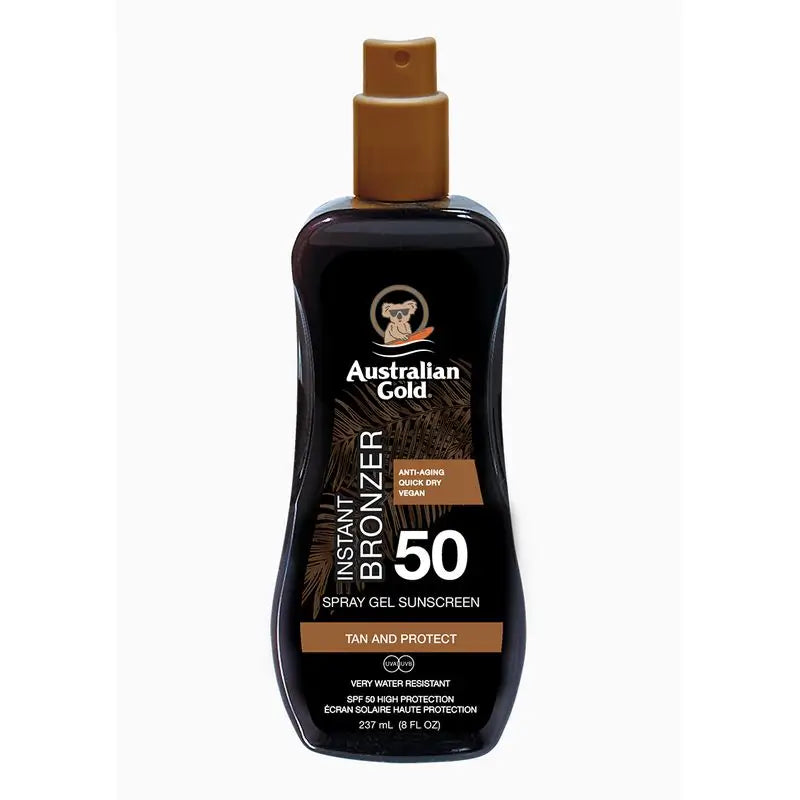 Australian Gold Gel Spray de Ouro com Bónus Spf-50, 237 ml