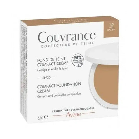 Avene Couvrance Creme Compacto Acabamento Mate Mel 8,5G