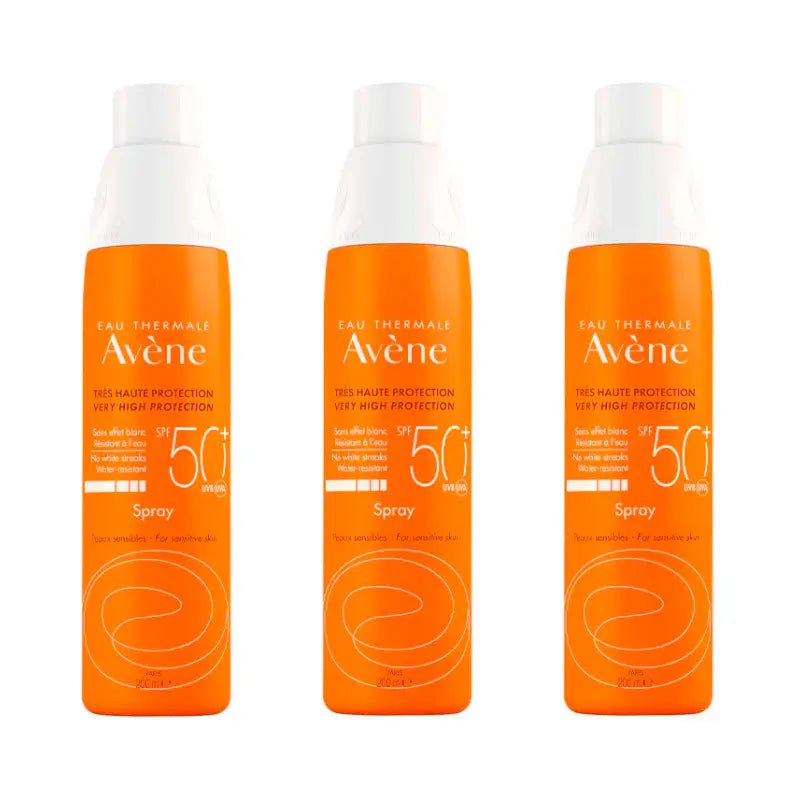 Avene Triplo Solar Spray para Pele Sensível FPS 50+ 200 Ml