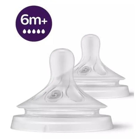 Avent 2 Tetinas Natural Response T5 6M+ Scy965/02