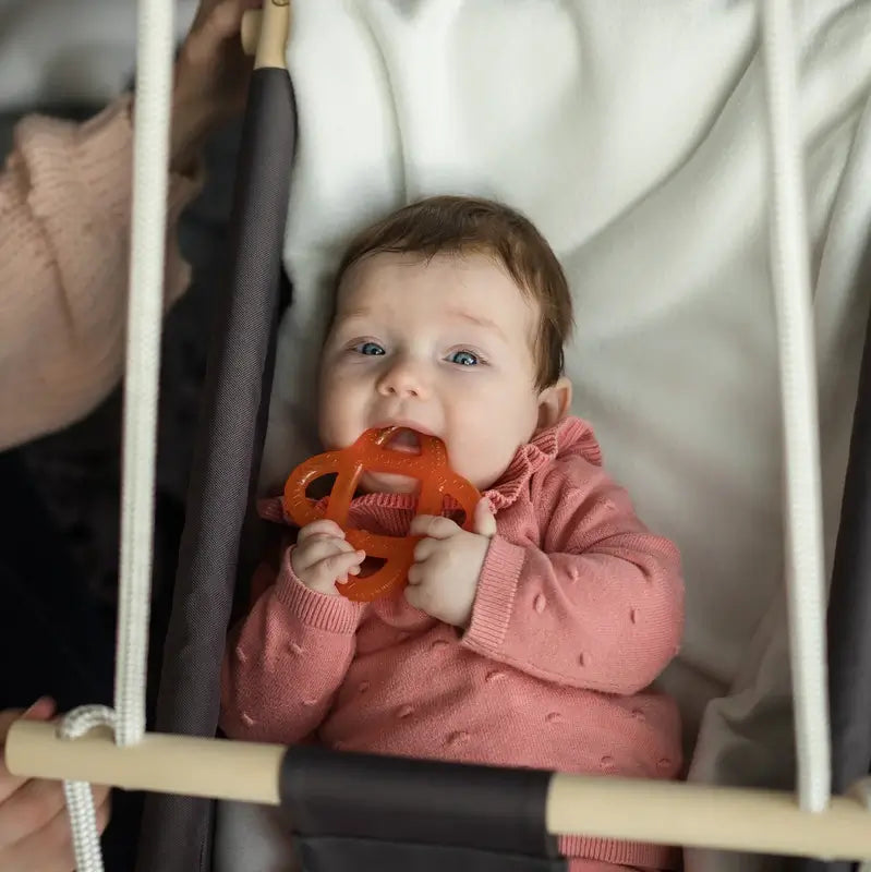 Baboo Teether Mordedor de esfera cheio de água, laranja, 4+ meses, 1 unidade