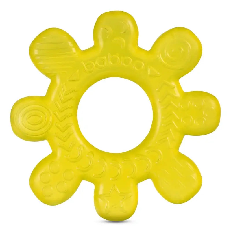 Baboo Teether Water Filled Water Cooler Wheel Teether Amarelo, 4+ Meses, 1 unid.