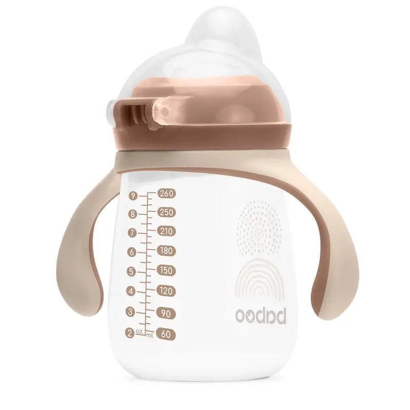 Baboo Au Naturale Copo didático de silicone com boquilha 6+ meses, 260 ml